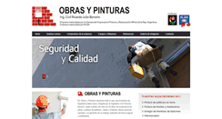 Desktop Screenshot of obrasypinturas.com